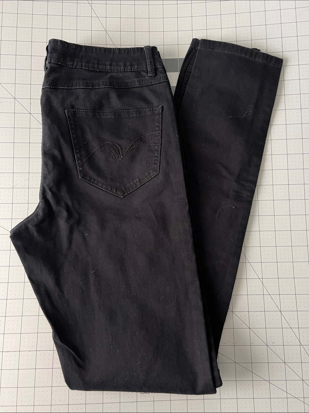 long tall sally ItsDenim Black Jeans, size 8 x 34” inseam